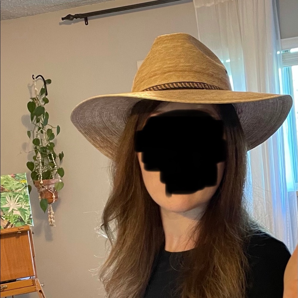 Panama Fedora Straw Sun Hat made in Mexico M